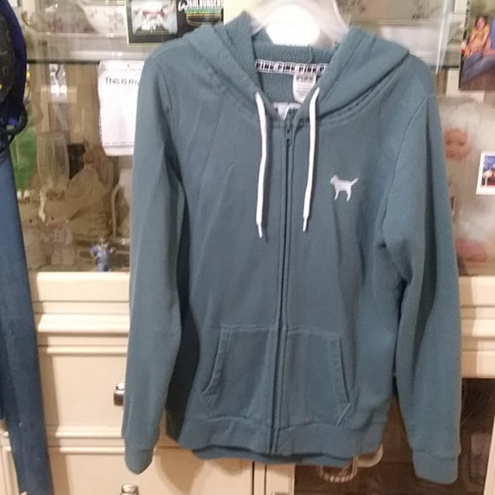 Pink zip up hoodie